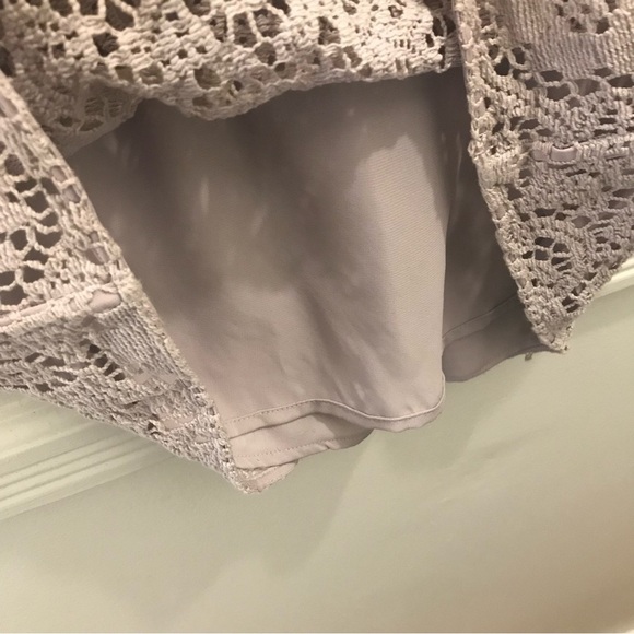 Burberry Crochet Lace Pencil Skirt 10 purple lavender - Picture 3 of 16